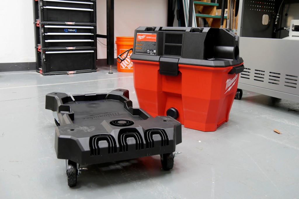 milwaukee m18 cordless wet/dry vacuum tank and cart