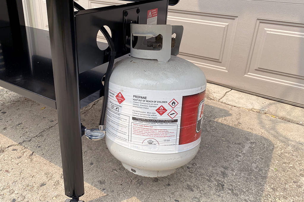 Weber Griddle propane-powered