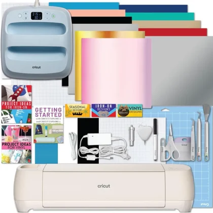 Mother's Day gifts for diy'ers: Cricut Explore 4 Beginner Bundle with Heat Press
