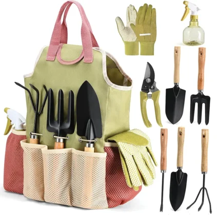 Mother's Day gift ideas for gardeners: 10-piece gardening tool and bag set